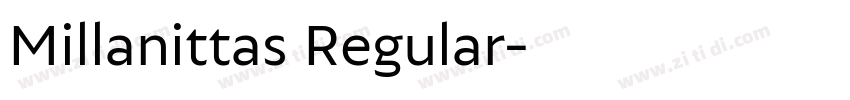 Millanittas Regular字体转换
